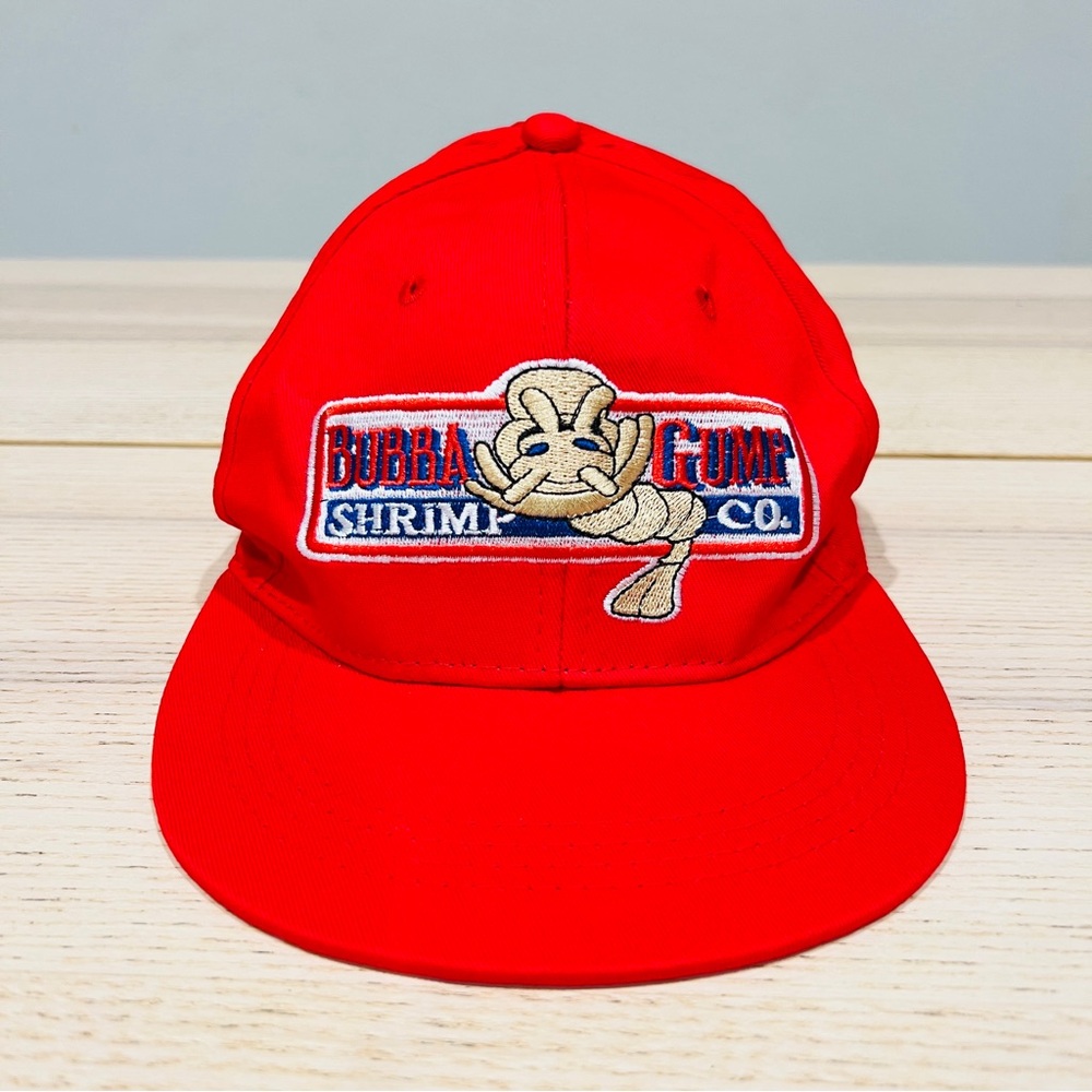 NEW Bubba Gump Shrimp Red embroidered SnapBack Hat Forrest Gump movie cosplay